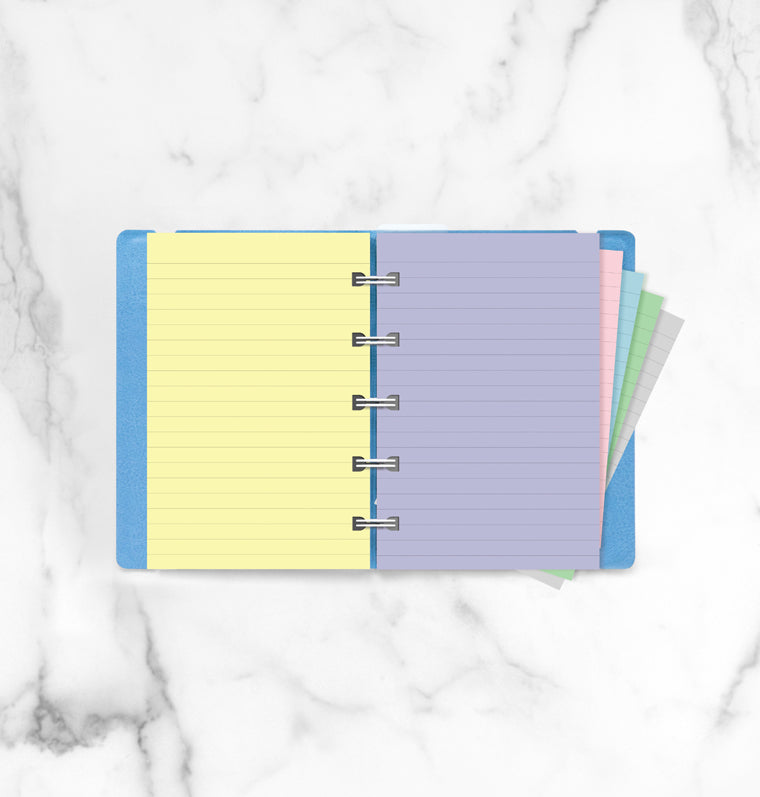Filofax Notebook Pastel Ruled Paper Refill - Pocket
