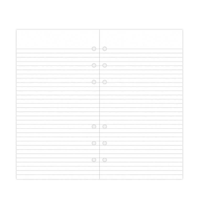 White Ruled Notepad Refill - Personal