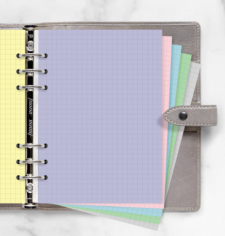 Pastel Squared Notepaper Refill - A5