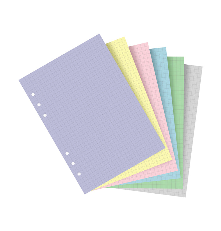 Pastel Squared Notepaper Refill - A5