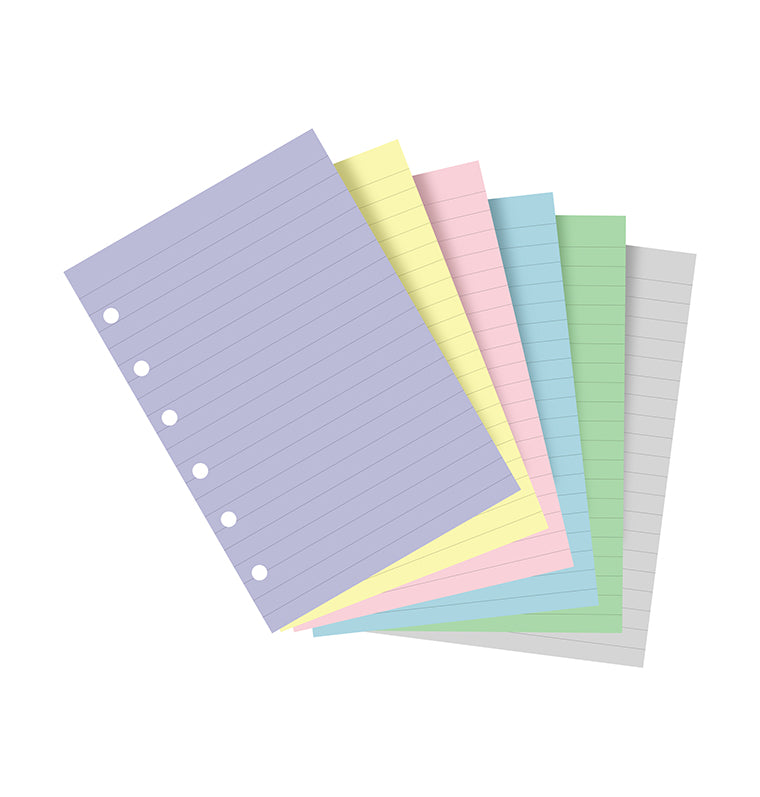 Pastel Ruled Notepaper Refill - Pocket