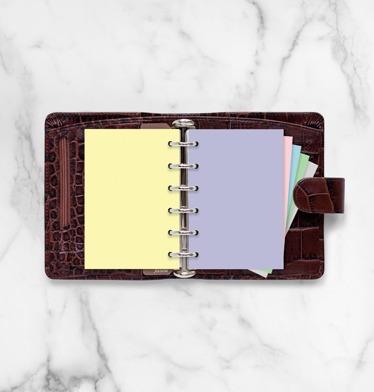 Pastel Plain Notepaper Refill - Pocket