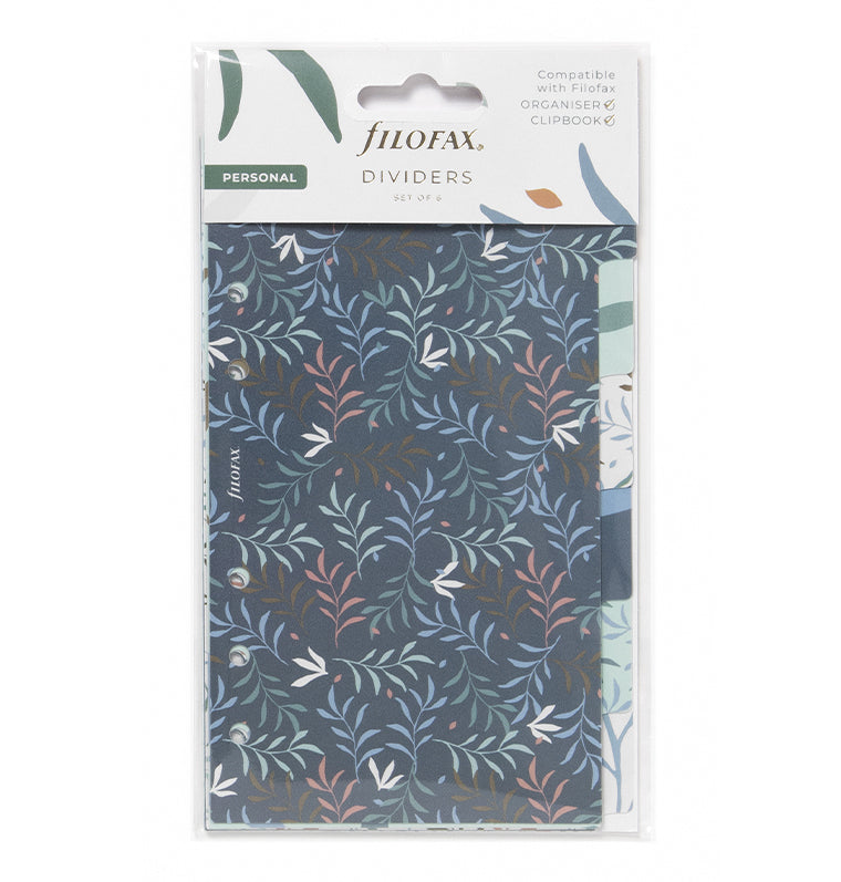 Filofax Botanical Personal Dividers for Personal Organisers and Clipbook - Packaging