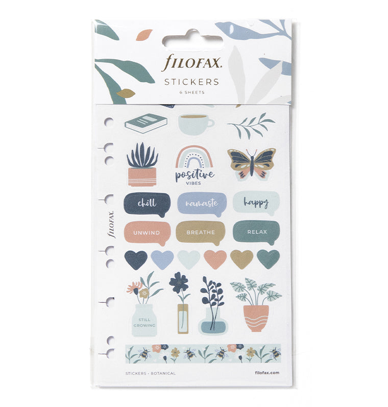 Filofax Botanical Stickers in packaging