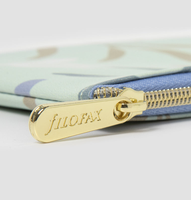 Filofax Botanical Zipper Pouch with engraved zipper pull