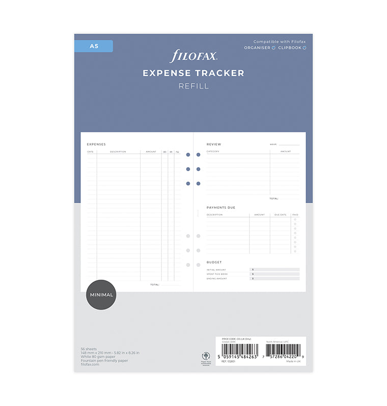 Expense Tracker Refill - A5