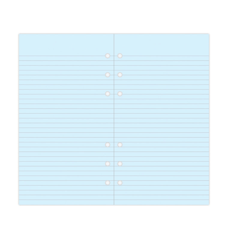 Blue Ruled Notepaper Personal Refill
