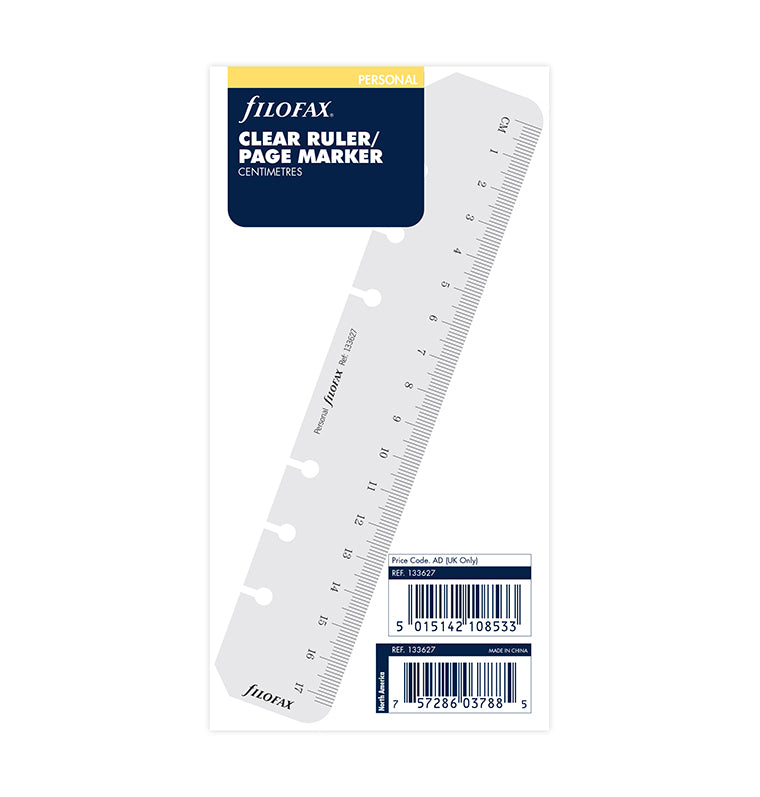 Filofax Ruler Ruler Page Marker Transparent Personal - Filofax – Filofax UK