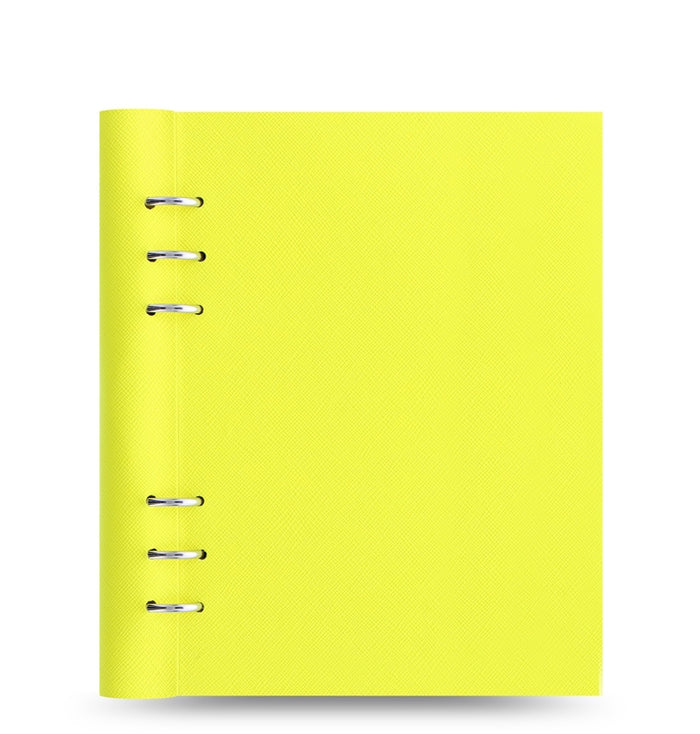 Clipbook Saffiano Fluoro A5 Organiser