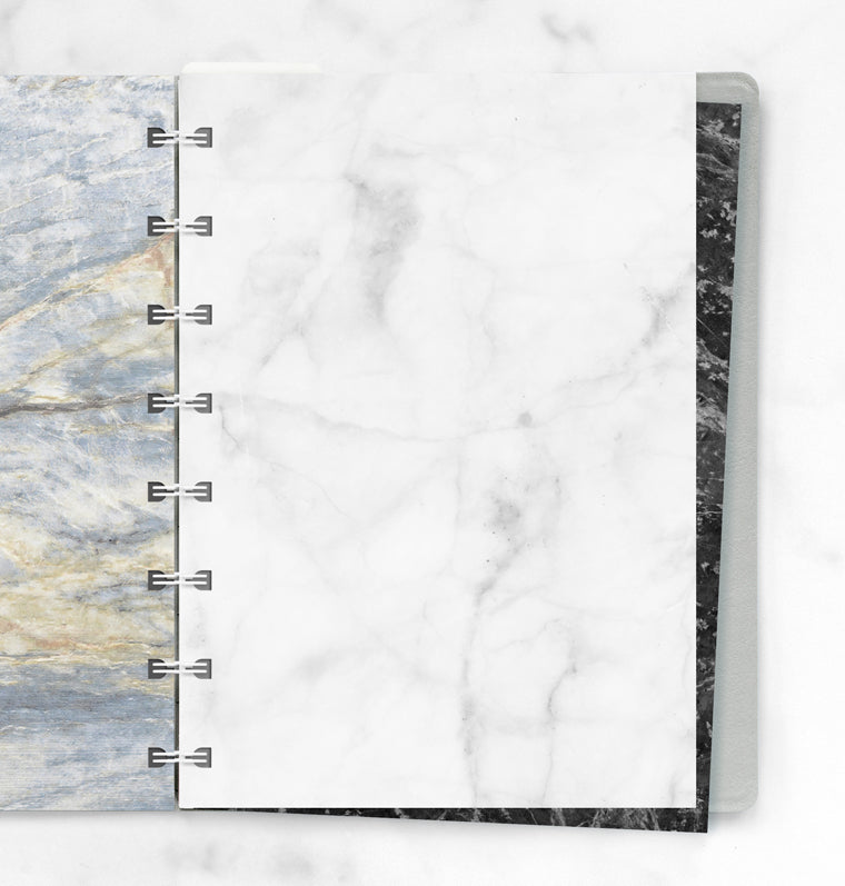 Filofax Notebook Marble Plain Paper Refill - A5