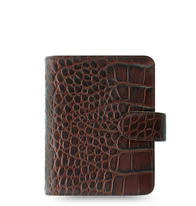 Classic Croc Leather Organiser - Pocket | Filofax – Filofax UK