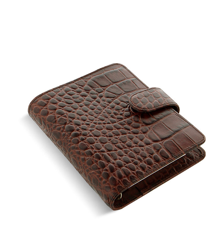 Classic Croc Leather Organiser - Pocket | Filofax – Filofax UK