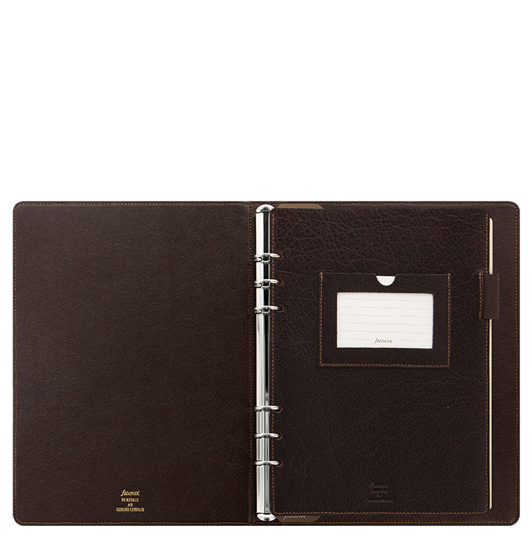 Heritage A5 Compact Organiser in Brown Leather