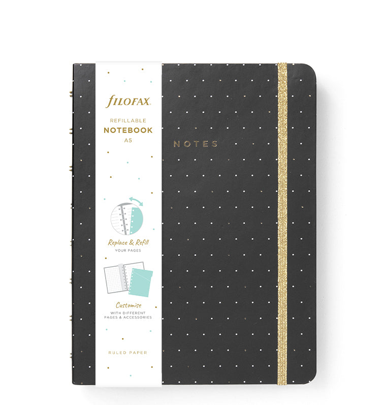 Filofax Moonlight A5 Refillable Notebook packaging