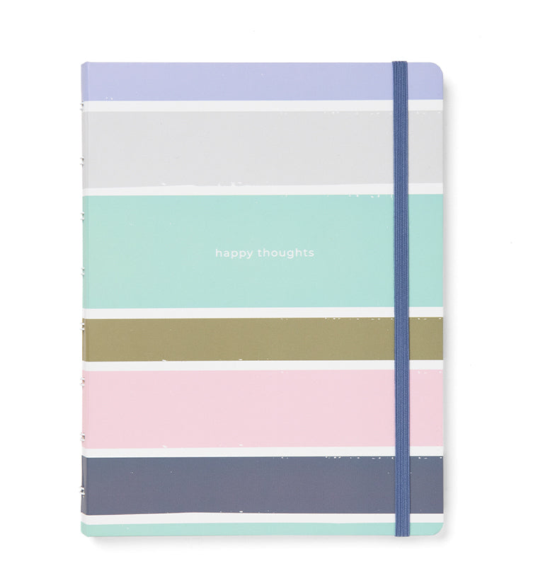 Filofax Good Vibes A5 Refillable Notebook - Stripes Design