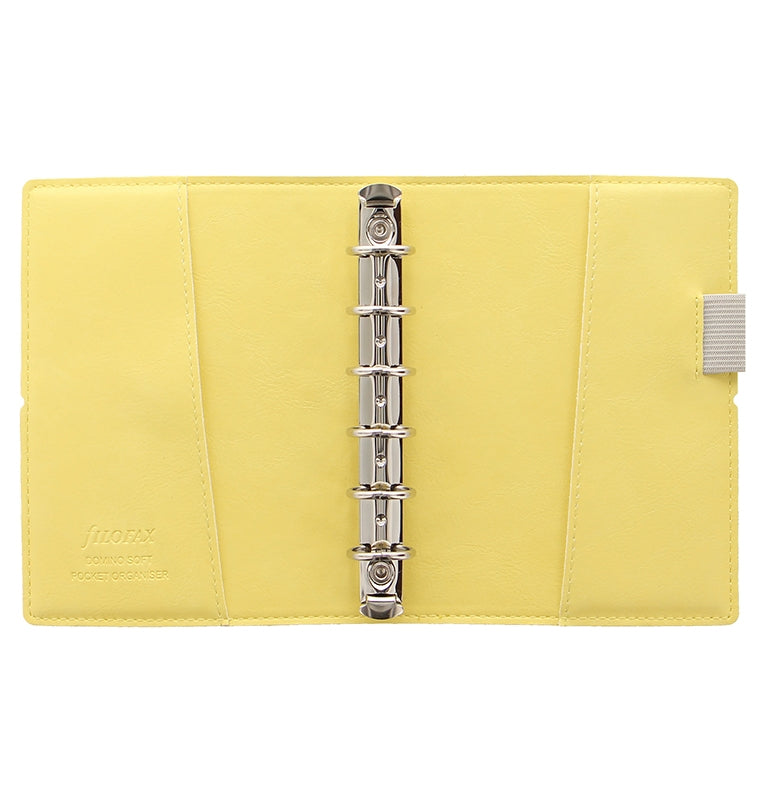 Filofax Domino Soft Pocket Organiser in Lemon Yellow