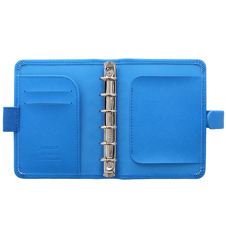 Saffiano Fluoro Pocket Organiser Fluoro Blue