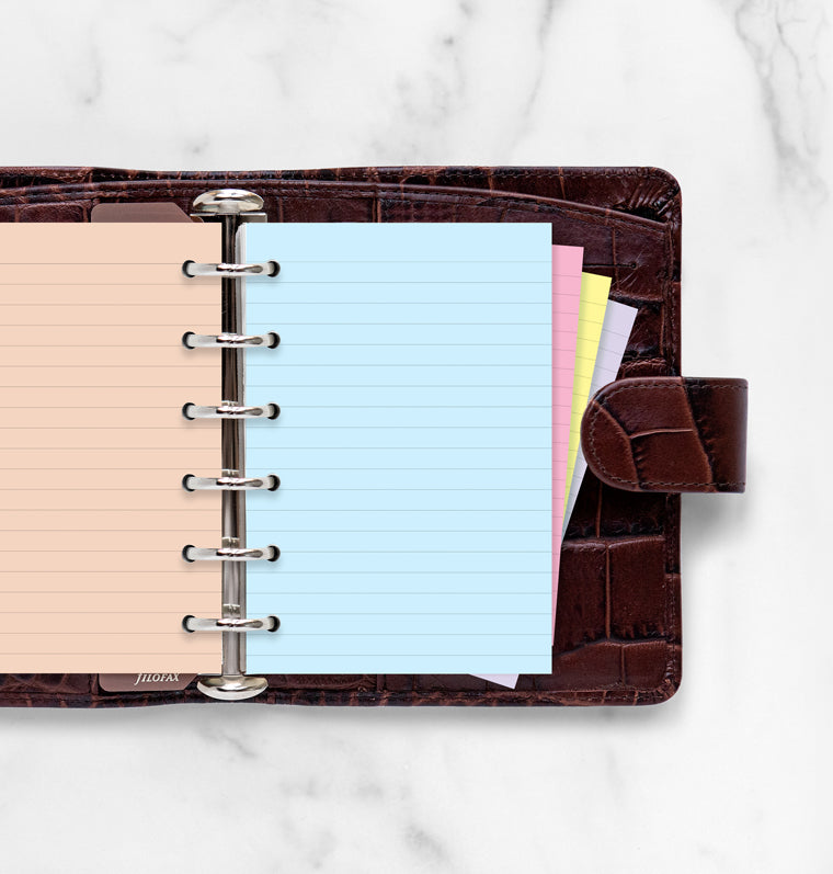 Classic Coloured Ruled Notepaper Pocket Refill