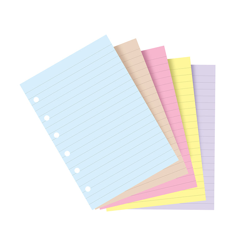 Classic Coloured Ruled Notepaper Pocket Refill