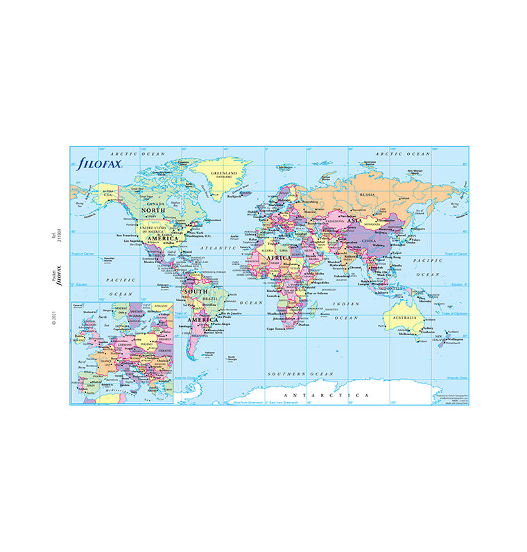 World Map Refill - Pocket
