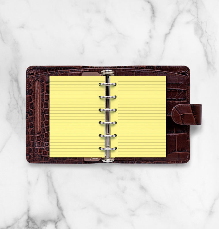Yellow Ruled Notepaper Refill - Pocket