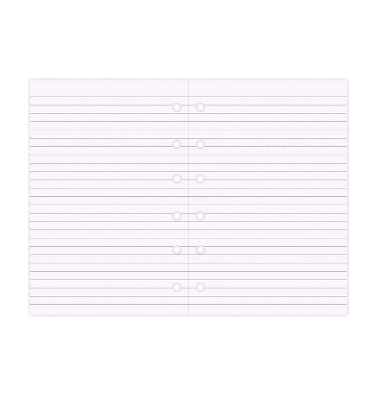 Filofax Lavender Ruled Notepaper Refill - Pocket size