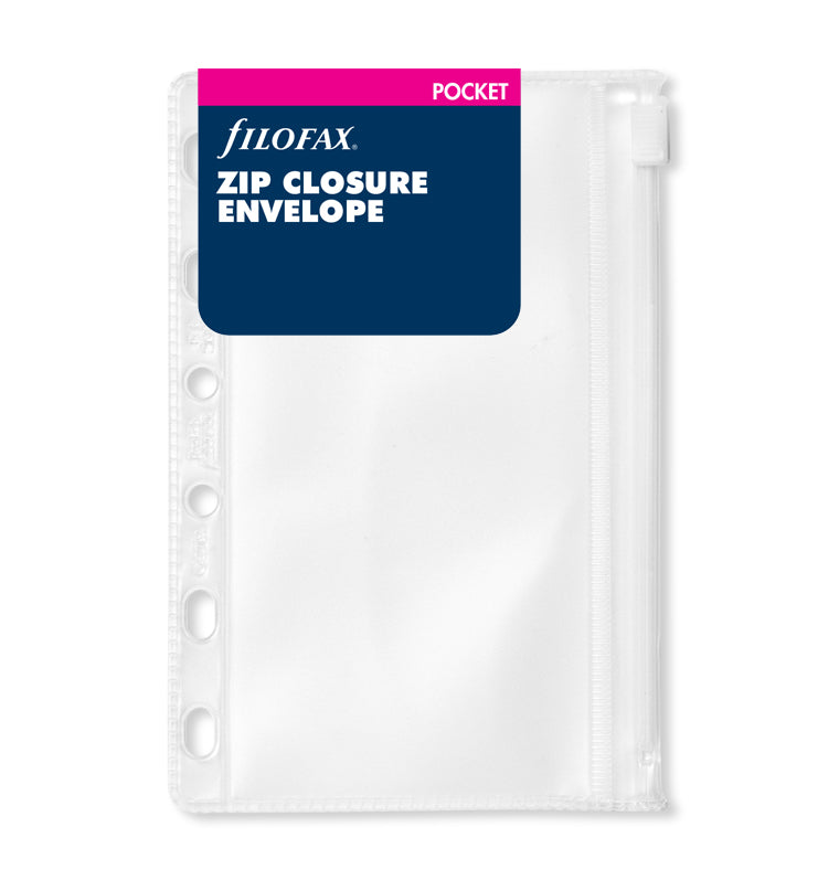 Filofax Zip Closure Envelope in Pocket size - with packaging