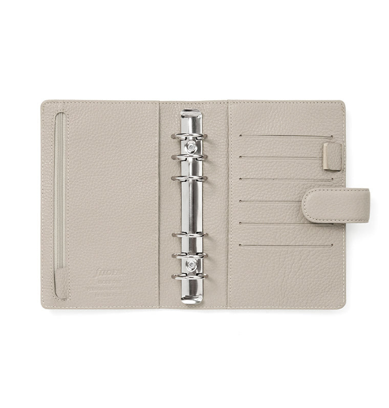 Filofax Norfolk Personal Leather Organiser in Taupe Beige