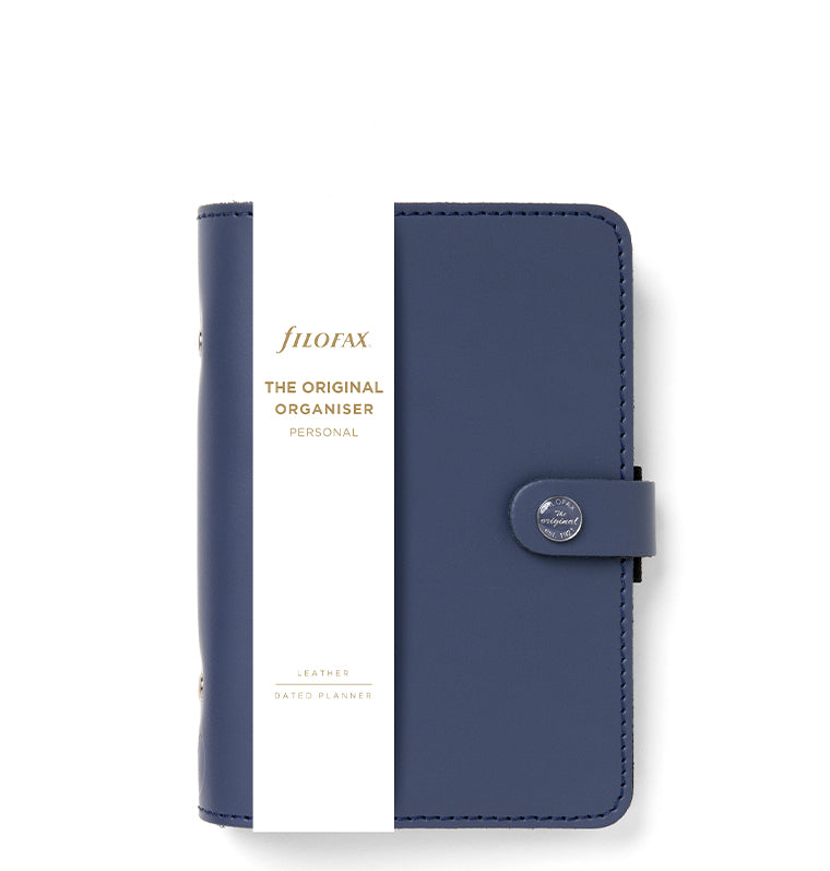 Filofax The Original Personal Leather Organiser Midnight Blue - Packaging