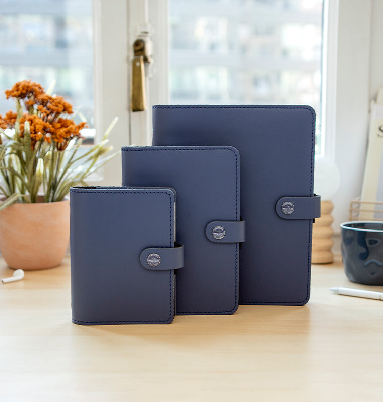 Filofax The Original A5 Leather Organiser Midnight Blue Collection