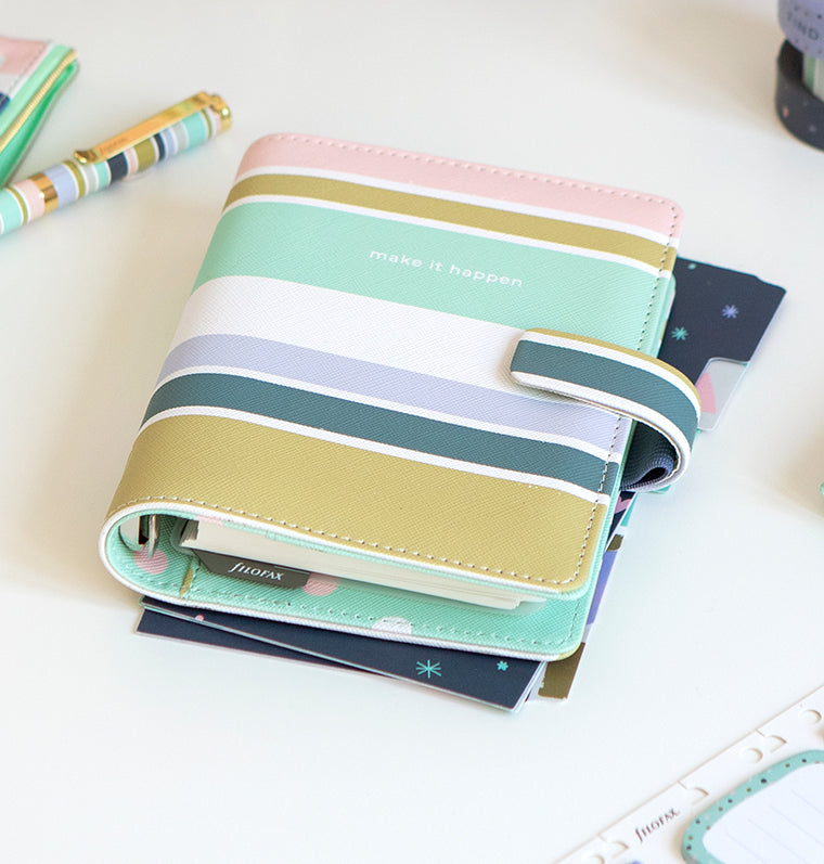 Pocket Organiser by Filofax - Good Vibes Stripes Collection