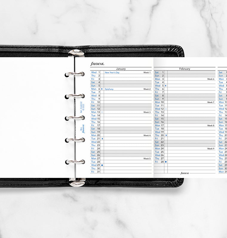 Vertical Year Planner Mini 2025 Filofax Filofax UK Vertical year planner mini 2025 filofax filofax uk