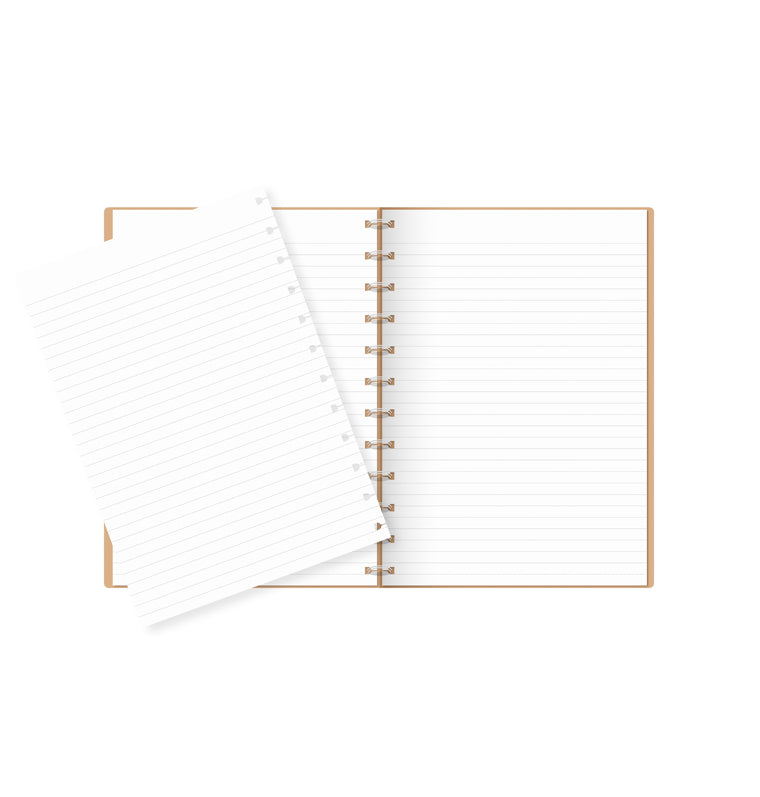 Filofax Notebook Ruled Insert - A4 Kraft