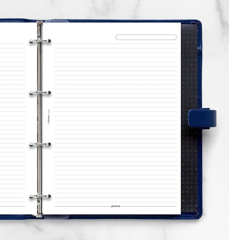White Ruled Notepaper Refill - A4