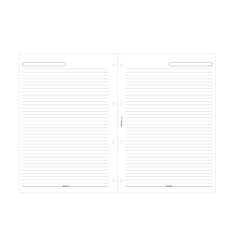 White Ruled Notepaper Refill - A4