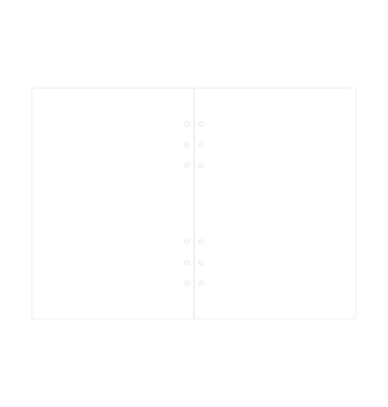 White Plain Notepaper Refill - A5
