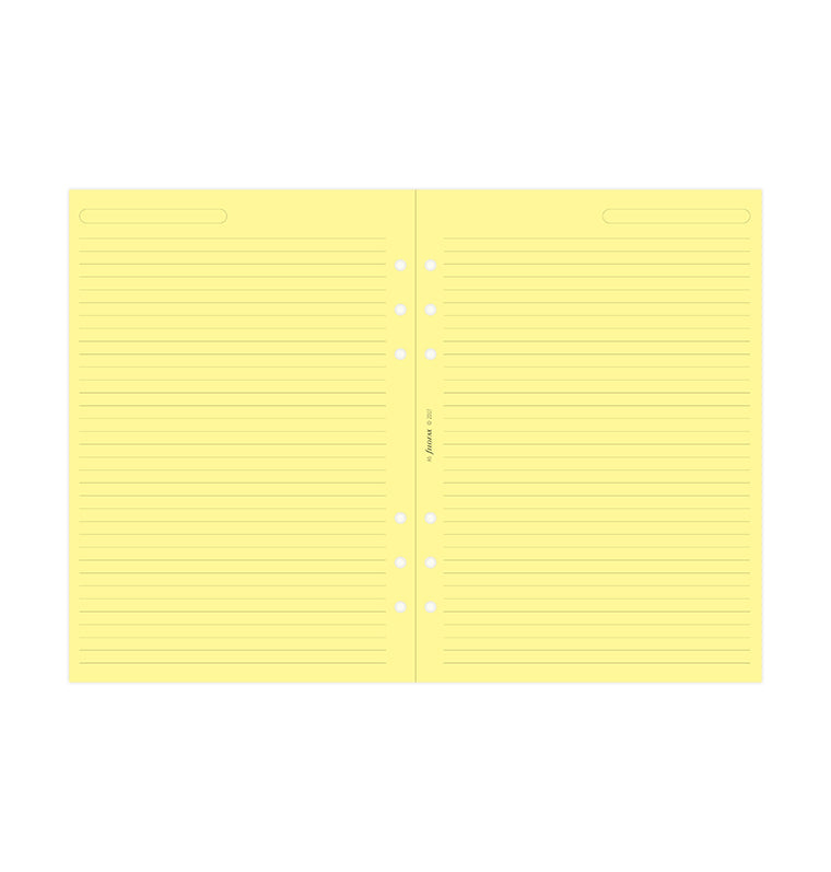 Yellow Ruled Notepaper Refill - A5
