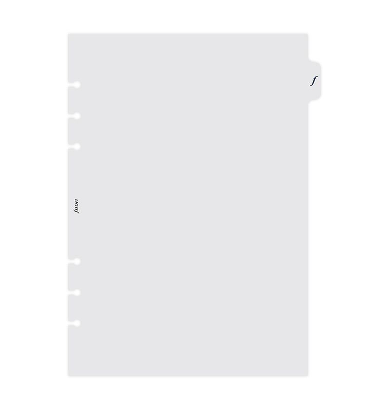 Transparent Flyleaf With Tab - A5 | Filofax – Filofax UK
