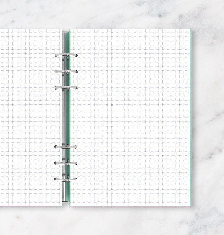Clipbook Squared Notepaper Refill - A5 size - Filofax