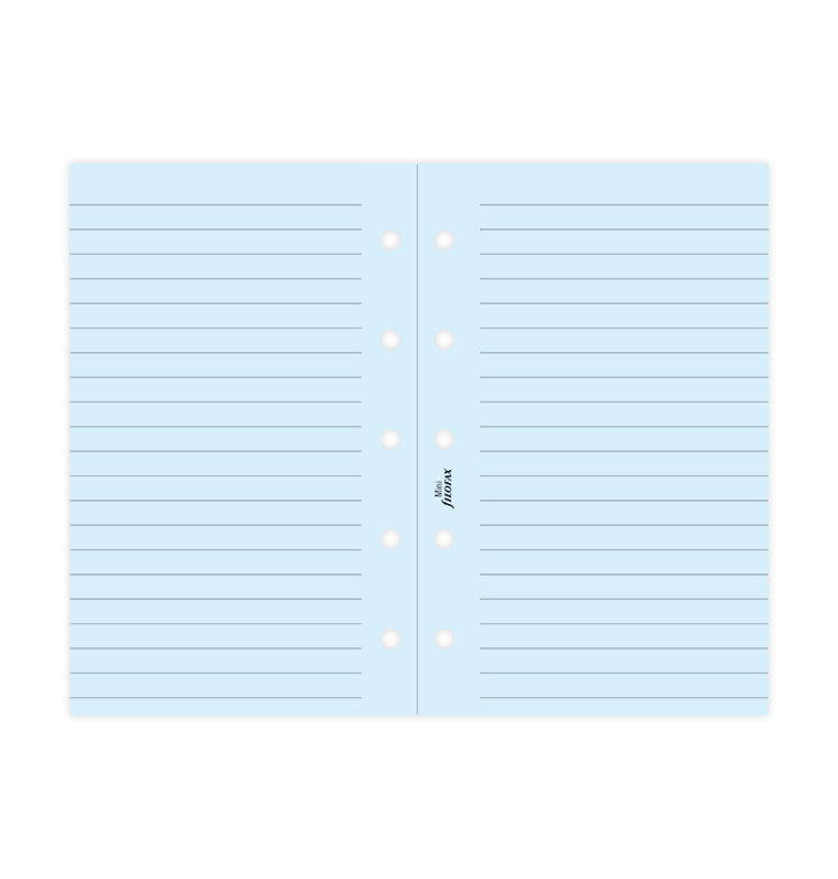 Blue Ruled Notepaper Mini Refill