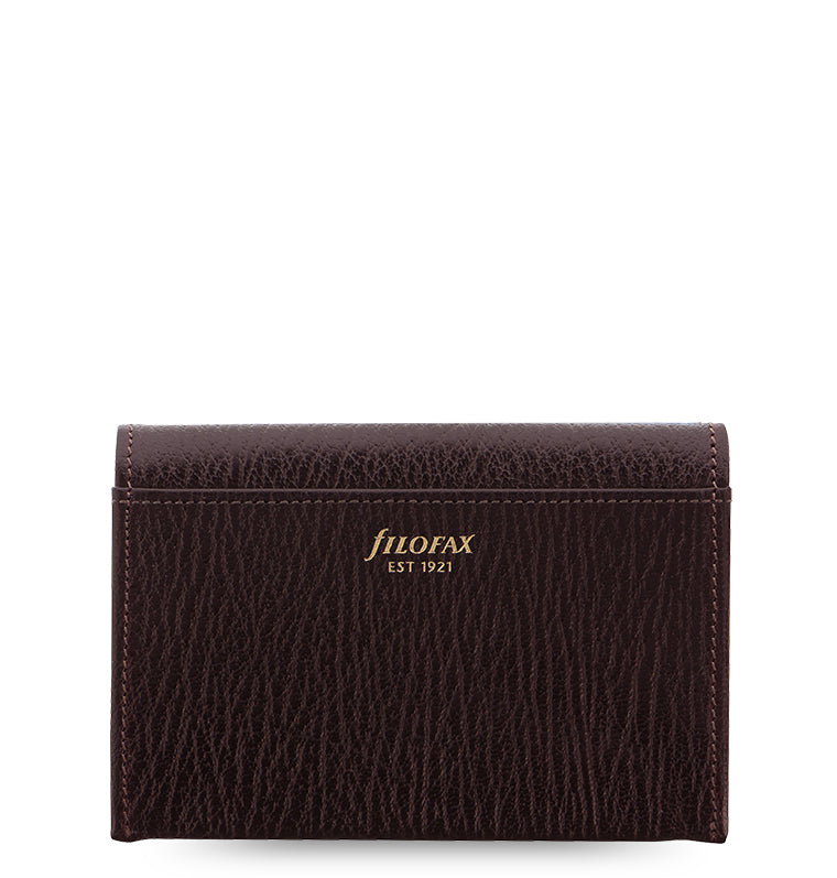 Chester Leather Business Card Holder Brown