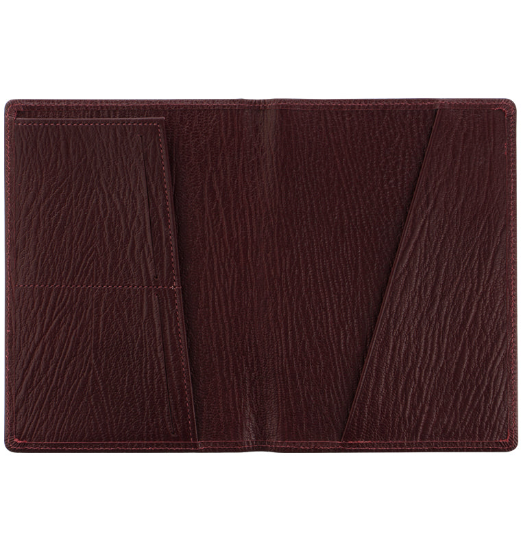Chester Leather Passport Holder Red