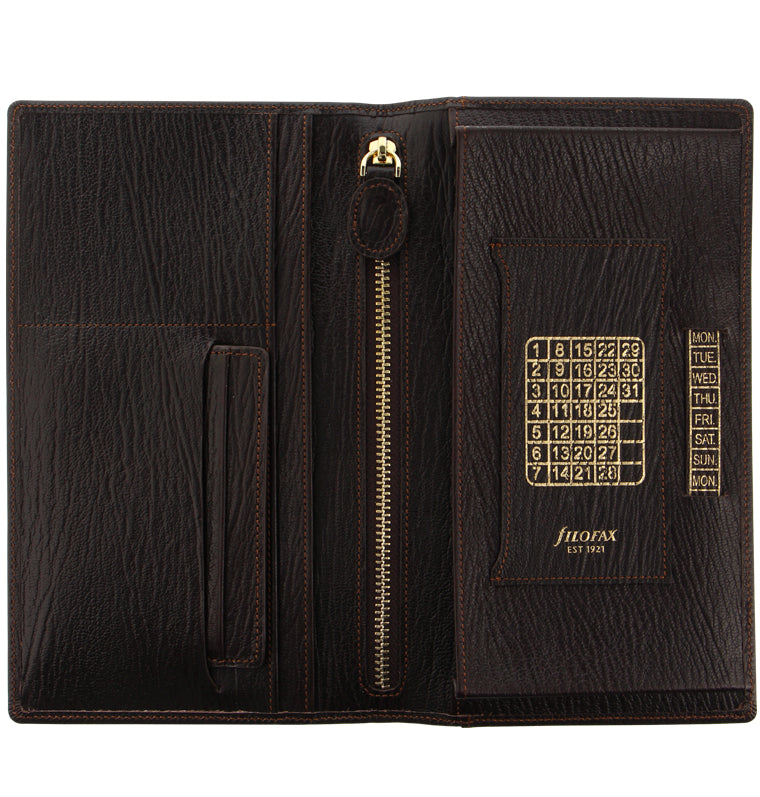 Chester Leather Travel Wallet Brown