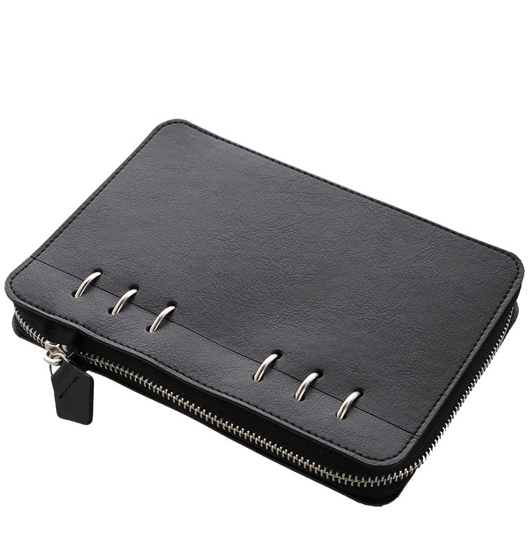 Clipbook Classic Monochrome Personal Zip Notebook Black