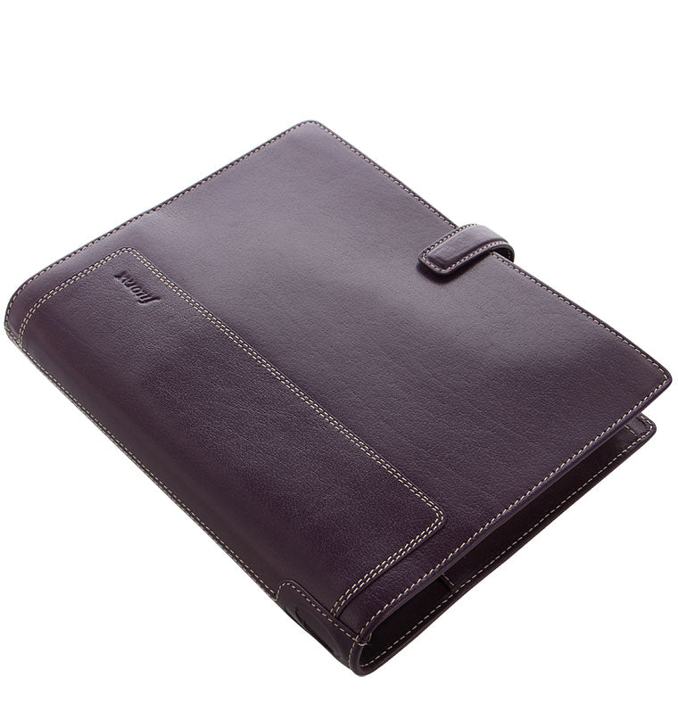 Holborn A5 Leather Organiser in Purple