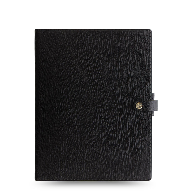 Filofax Chester A5 Compact Leather Organiser in Black
