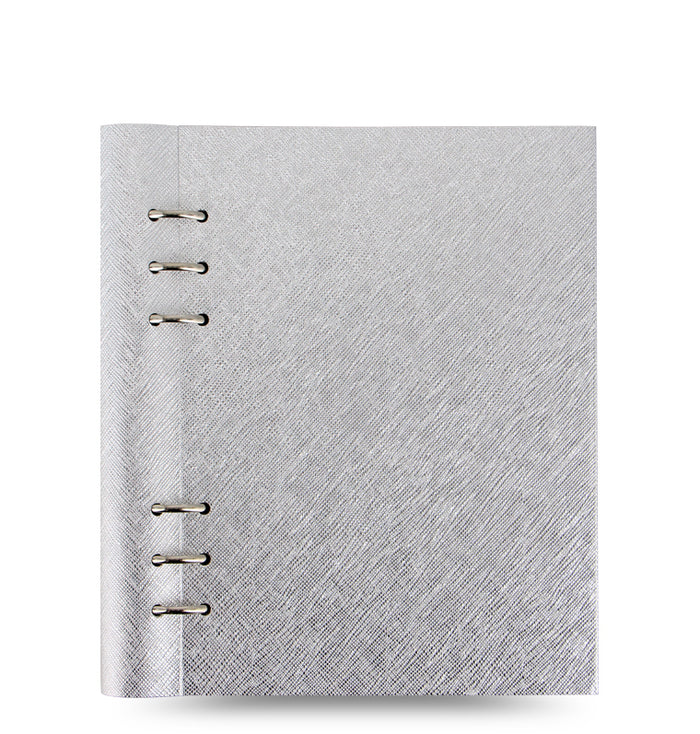 Clipbook Saffiano Metallic A5 Organiser