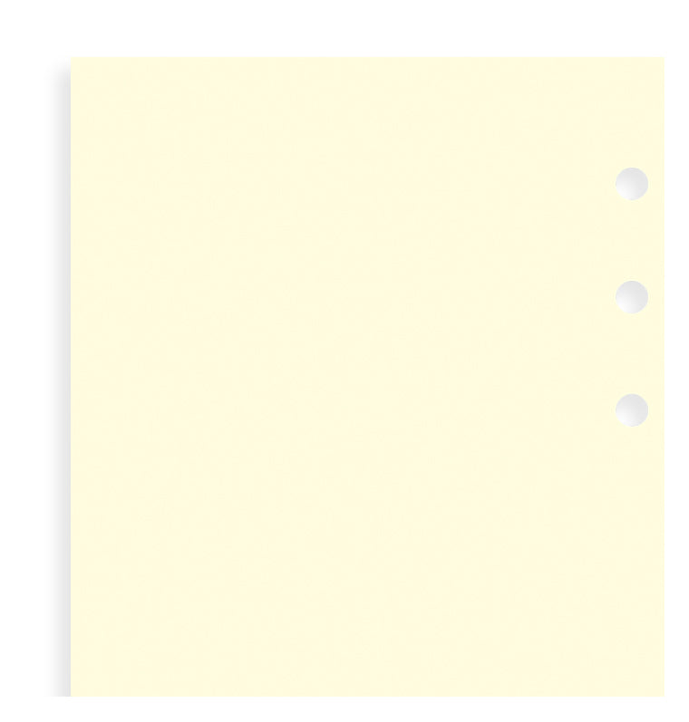 Cotton Cream Plain Notepaper Refill - Personal