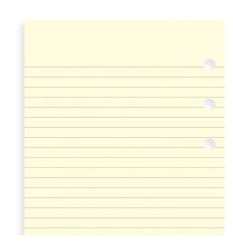 Cotton Cream Ruled Notepaper Refill Mini - Filofax – Filofax UK