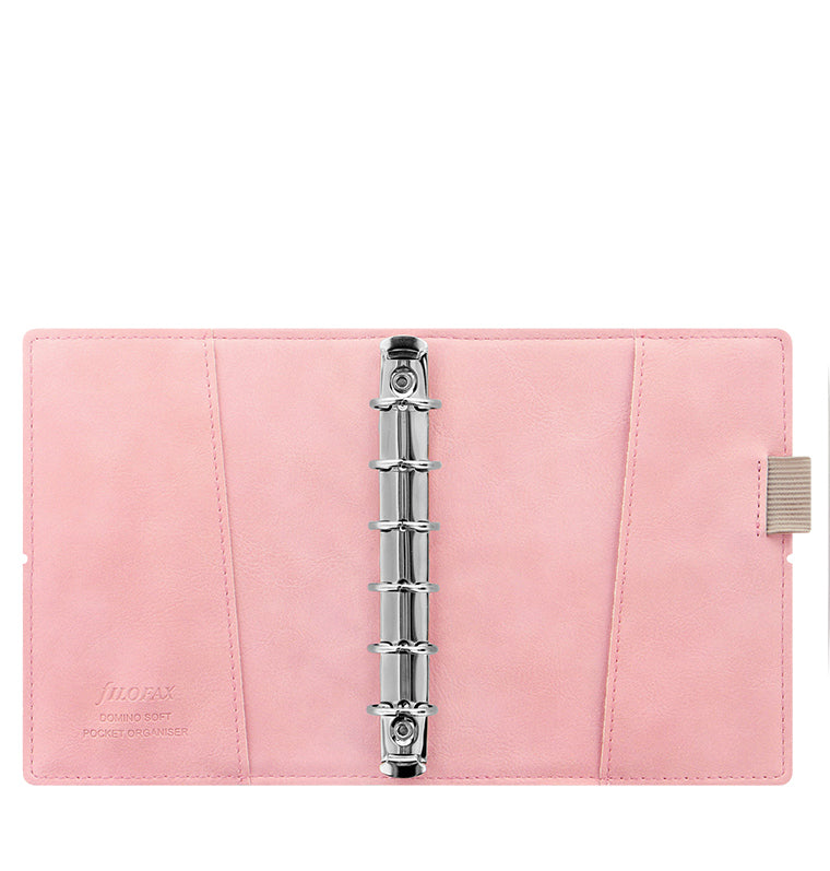 Domino Soft Pale Pink Pocket Organiser, open view